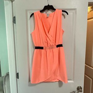 Bar III Neon Peach Dress size large
